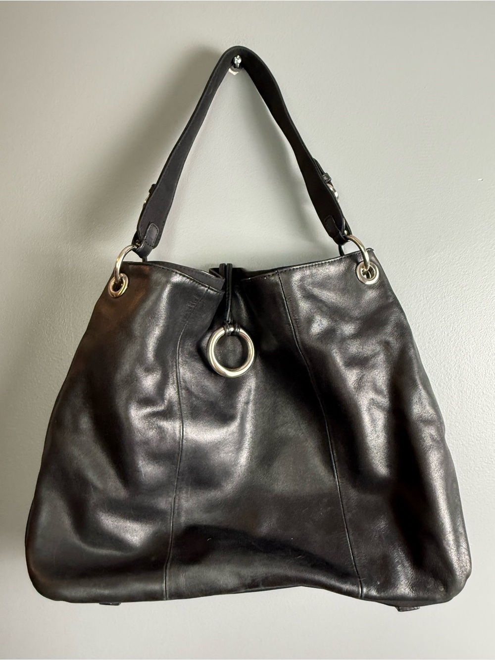 Franco Sarto Hobo Leather Shoulder Bag